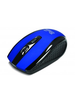 Mouse Klip Xtreme Óptico KMW-340BL, Inalámbrico, USB, 1600DPI, Azul