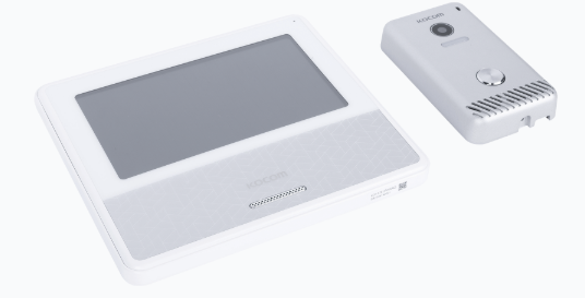 Kocom Videoportero/Interfon KCV-S701IP2WW, 7", Altavoz, Inalámbrico, Blanco