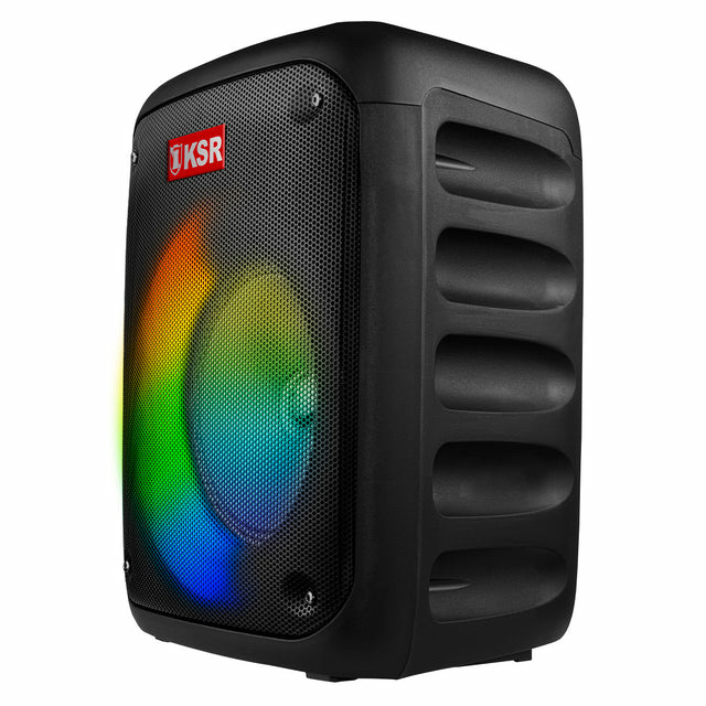 KSR Bafle KSW-6008, Bluetooth, Inalámbrico, 20W RMS, 6500W PMPO, USB, Negro