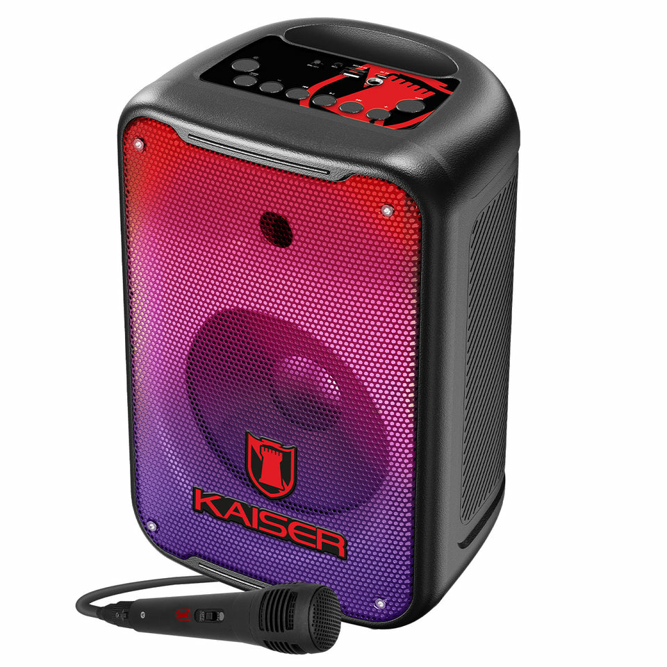 KSR Bafle KSW-7007, Bluetooth, Alámbrico/Inalámbrico, 6.200W PMPO, 10W RMS, USB, Negro