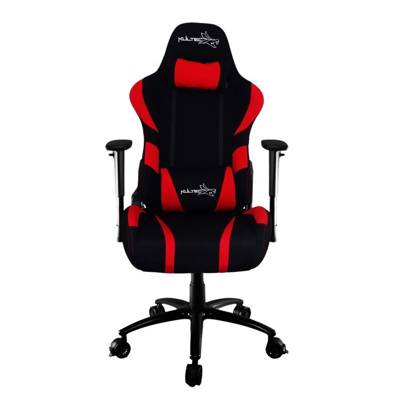 Kultec Silla Gamer Serie C, hasta 120Kg, Negro/Rojo