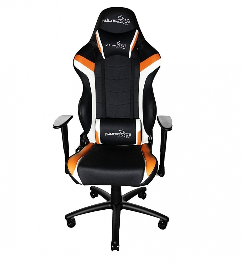 Kultec Silla Gamer M1 Tonuk, hasta 150Kg, Negro/Naranja