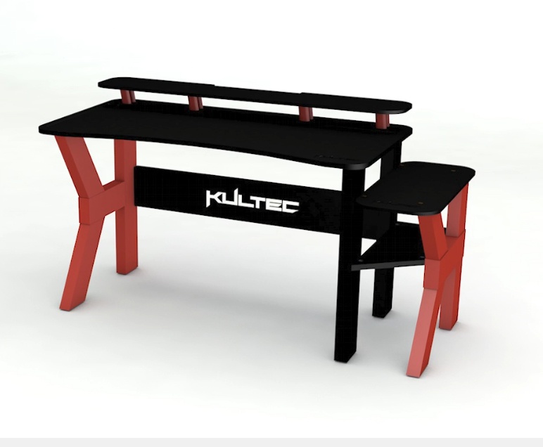 Kultec Escritorio Gamer S Pro, 160 x 65cm, Rojo