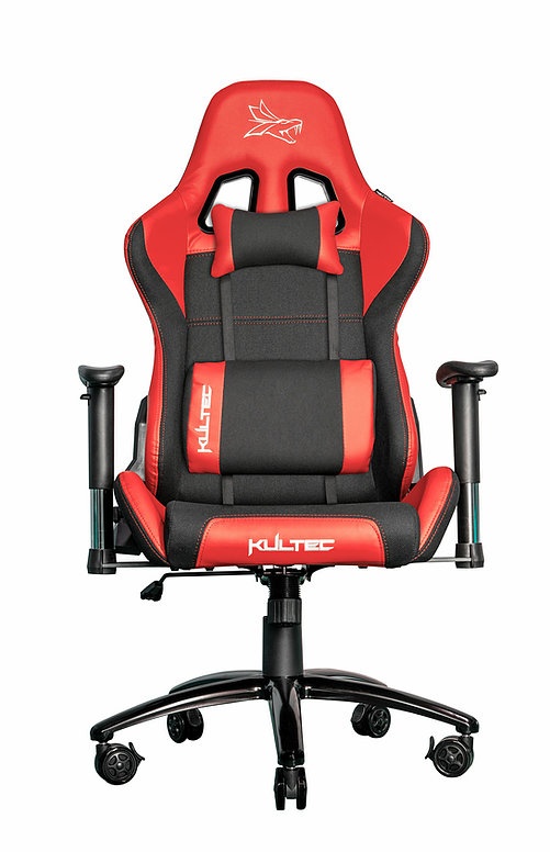 Kultec Silla Gamer Gaming X Series, hasta 120kg, Negro/Rojo