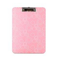 Kyma Tabla de Acrílico con Agarrapapeles, Tamaño Carta, Rosa