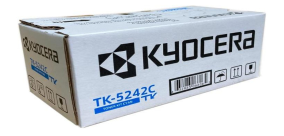 Tóner Kyocera TK-5242C Cian, 3.000 Páginas