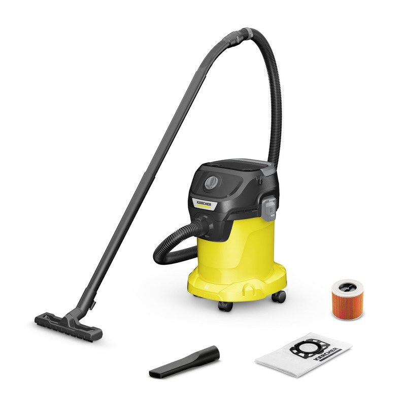 Karcher Aspiradora KWD-3, 1000W, 17 Litros, Amarillo/Negro