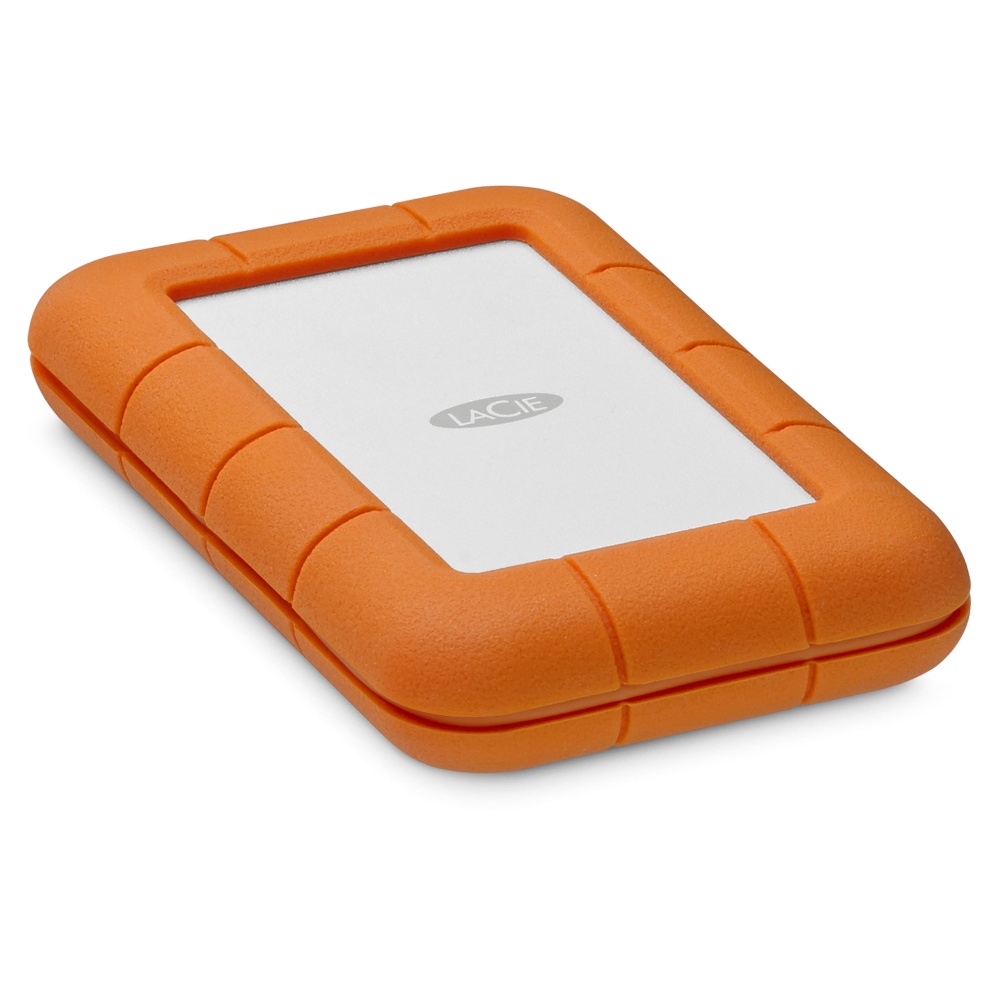 Disco Duro Externo LaCie Rugged Secure 2.5", 2TB, USB-C, Naranja, A Prueba de Agua y Golpes - para Mac