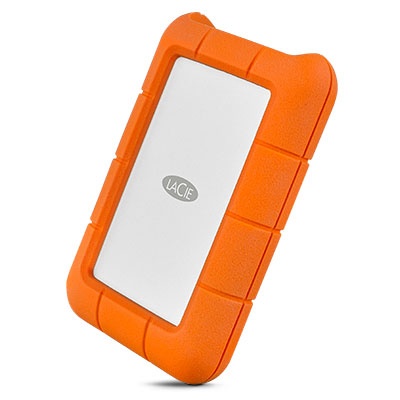 Disco Duro Externo LaCie Rugged USB C 2.5'', 2TB, USB C 3.0, Naranja/Plata, A Prueba de Agua, Polvo y Golpes - para Mac/PC