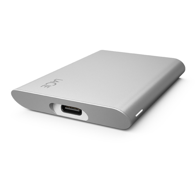 SSD Externo LaCie STKS1000400, 1TB, USB-C, Plata 
