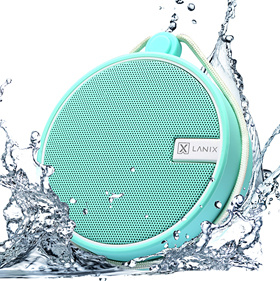 Lanix Bocina Portátil LXSP GO, Bluetooth, Inalámbrico, 5W RMS, USB-C, Menta - Resistente al Agua