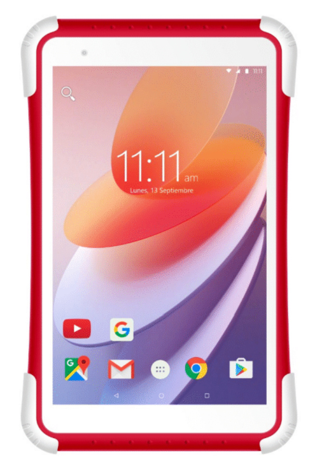 Tablet Lanix para Niños 12755 8" 1280x800, 32GB, 2GB RAM, Android 12, Rojo