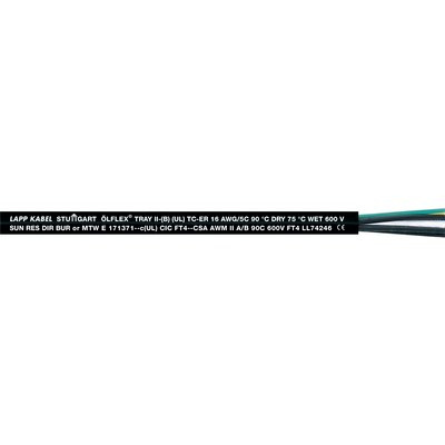 LAPP Cable de Control, 4 AWG, 4 Hilos, Negro - Precio por Metro