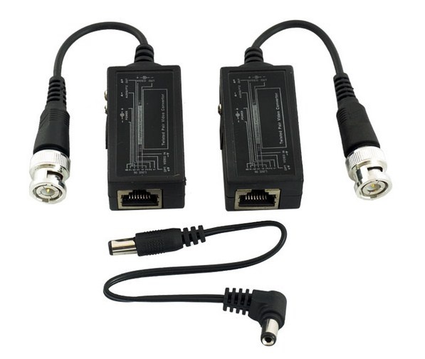 LaView Balun Tranceptor LVA-B1010 , BNC - RJ-45, Negro