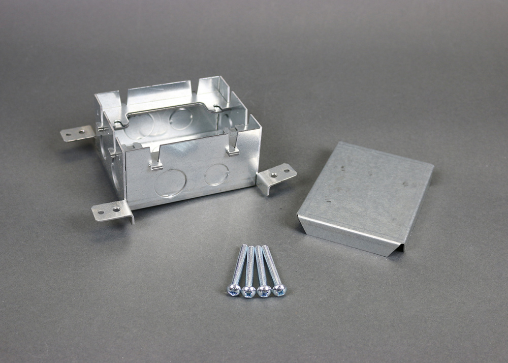 Legrand Caja de Piso 880M1, 1 Puerto, Gris Metálico