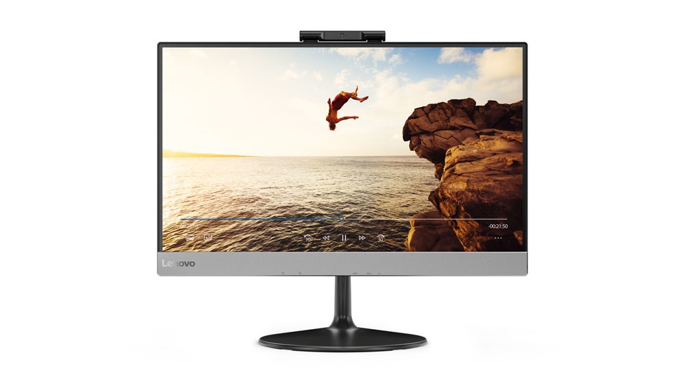 Lenovo V410z All-in-One 21.5'', Intel Core i3-7100T 3.40GHz, 4GB, 500GB, Windows 10 Pro 64-bit, Negro/Gris