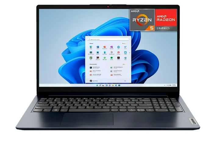 Laptop Lenovo IdeaPad 1, 15" 1920x1080 Full HD, AMD Ryzen 3 7320U, 4GB, 128GB SSD, Windows 11 Home  S, Inglés
