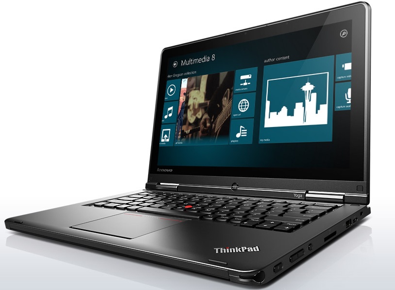 Ultrabook Lenovo 2 en 1 ThinkPad Yoga 12.5'', Intel Core i3-4010 1.70GHz, 4GB, 128GB SSD, Windows 8.1 Pro 64-bit, Negro