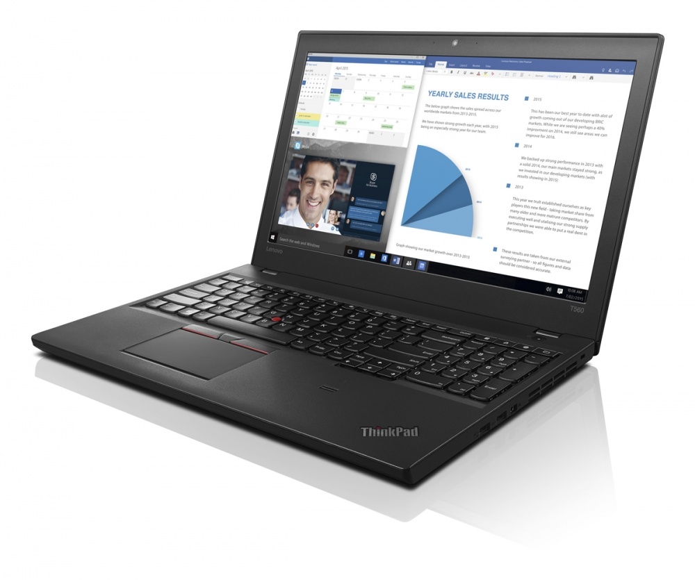 Laptop Lenovo ThinkPad T560 15.6'', Intel Core i5-6200U 2.30GHz, 4GB, 500GB, Windows 10 Pro 64-bit, Negro