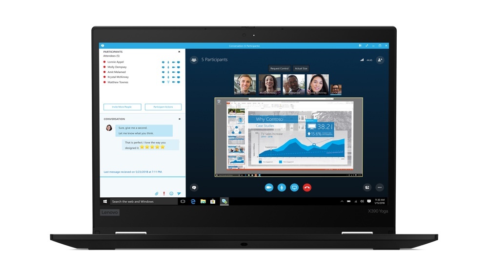 Lenovo 2 en 1 ThinkPad X390 Yoga 13.3" Full HD, Intel Core i5-8265U 1.60GHz, 8GB, 256GB SSD, Windows 10 Pro 64-bit, Español, Negro ― Incluye Microsoft Office Hoagr y Empresas 2019