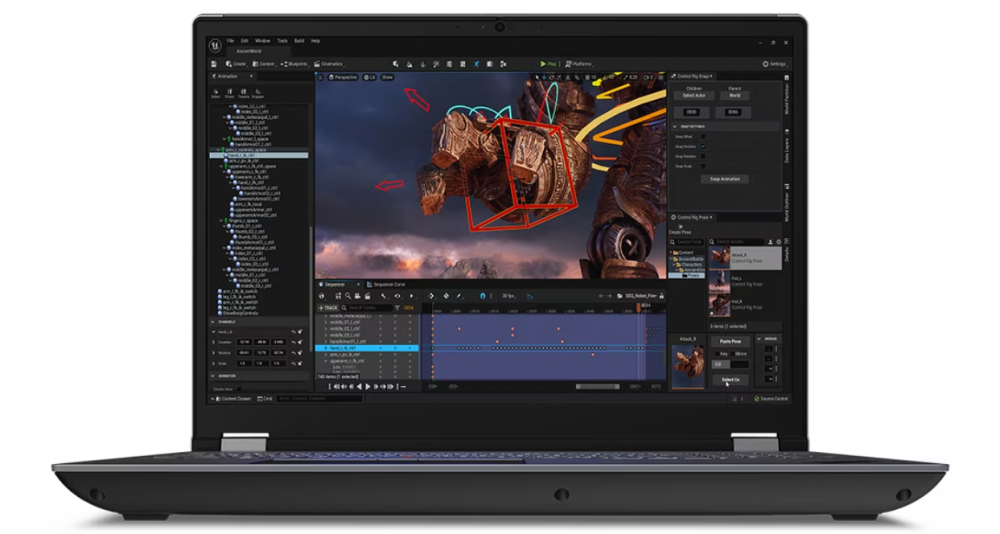 Laptop Lenovo ThinkPad P16 Gen 2, 16" 2560x1600, Intel Core i7-13700HX, NVIDIA RTX 3500 Ada, 32GB, 1TB SSD, Windows 11 Pro, Español