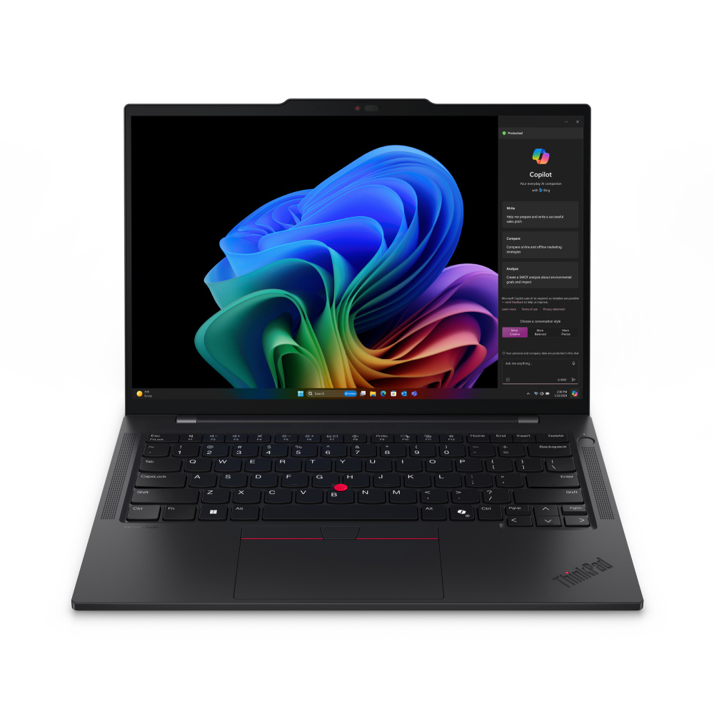 Laptop Lenovo ThinkPad T14s Gen 6, 14" 1920x1200 WUXGA Táctil, Snapdragon X Elite X1E-78-100, 32GB, 1TB SSD, Windows 11 Pro, Español