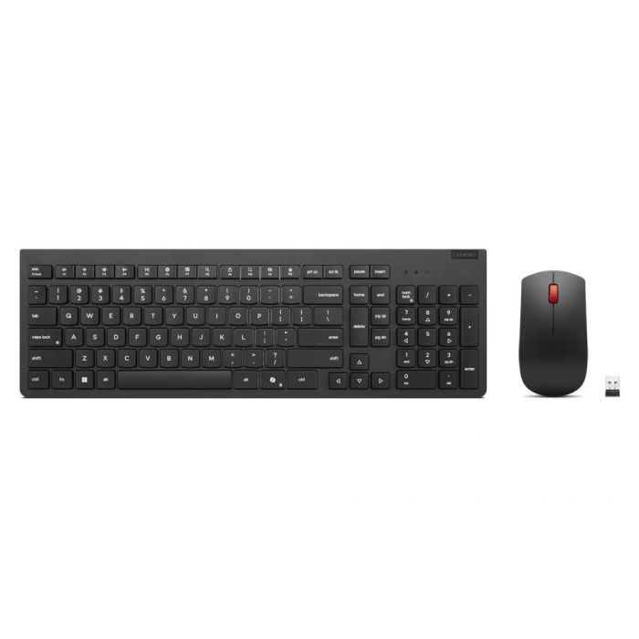 Kit de Teclado y Mouse Lenovo Essential Gen 2, Inalámbrico, RF Inalámbrico, Negro, Español
