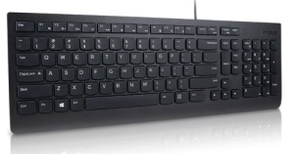 Teclado Lenovo Essential, Alámbrico, USB, Negro (Español)
