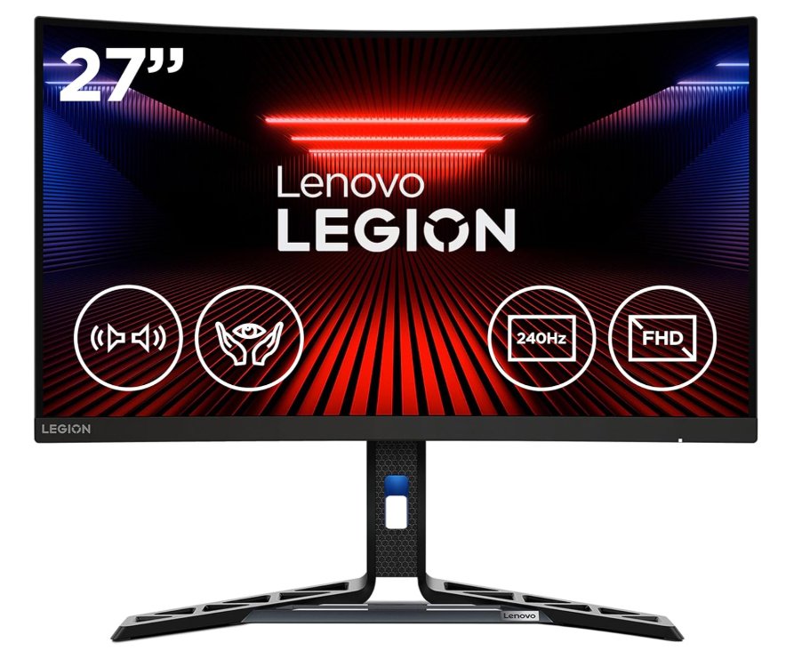 Monitor Gamer Curvo Lenovo LEGION LED 27", 1920x1080 Full HD, G-Sync/FreeSync, 240Hz, HDMI/DisplayPort, Bocinas Integradas, Negro 