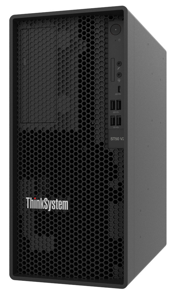 Servidor Lenovo ThinkSystem ST50 V2 3.2GHz, Intel Xeon E-2356G, 16GB DDR4, 4TB, SATA III, Torre - no Sistema Operativo Instalado