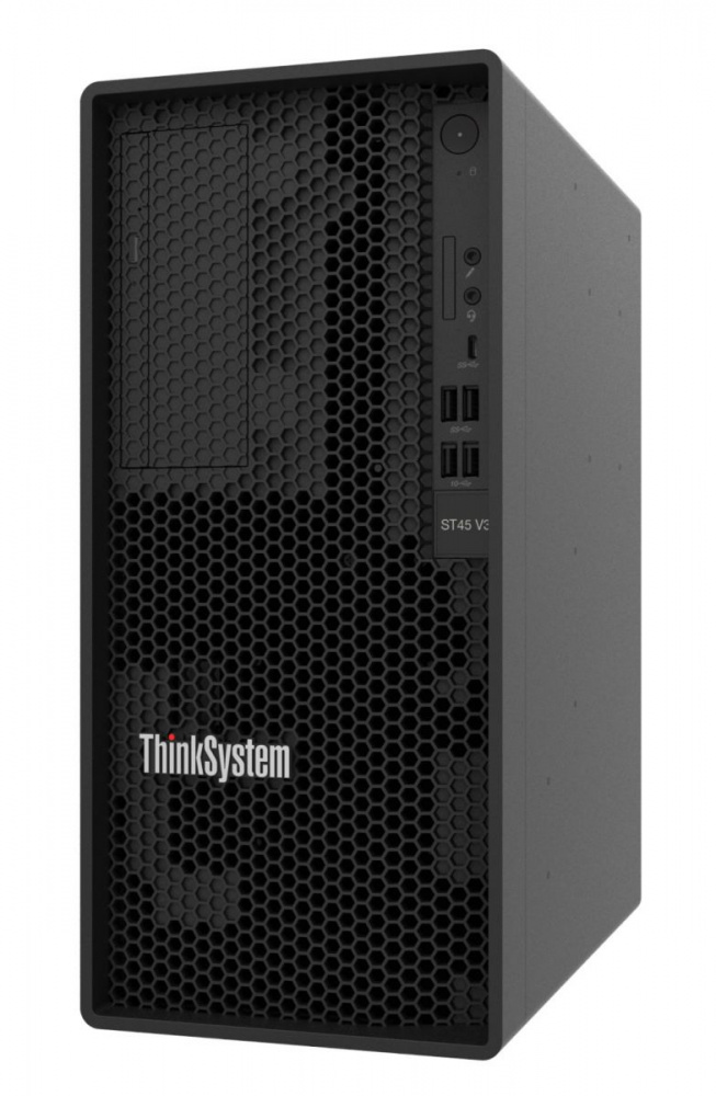 Servidor Lenovo Thinksystem ST45 V3, AMD Epyc 4124P, 16GB DDR5, 2TB, máx. 24TB, 2.5/3.5", SATA/SAS, Torre (1S) - no Sistema Operativo Instalado