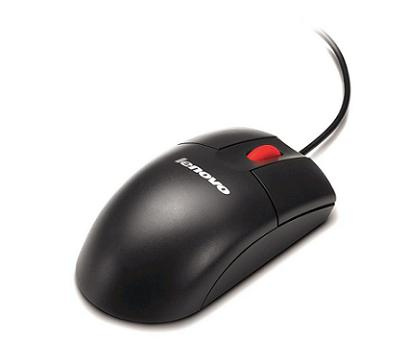 Mouse Ergonómico Lenovo ThinkSystem, Alámbrico, Óptico, 400DPI, USB-A, Negro
