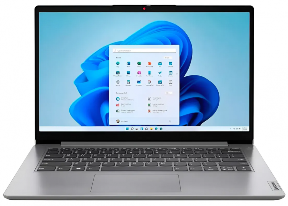 Laptop Lenovo Ideapad 1, 14" 1366x768 HD, Intel Celeron N4500, 4GB, 128GB eMMC, Windows 11 Home, Inglés