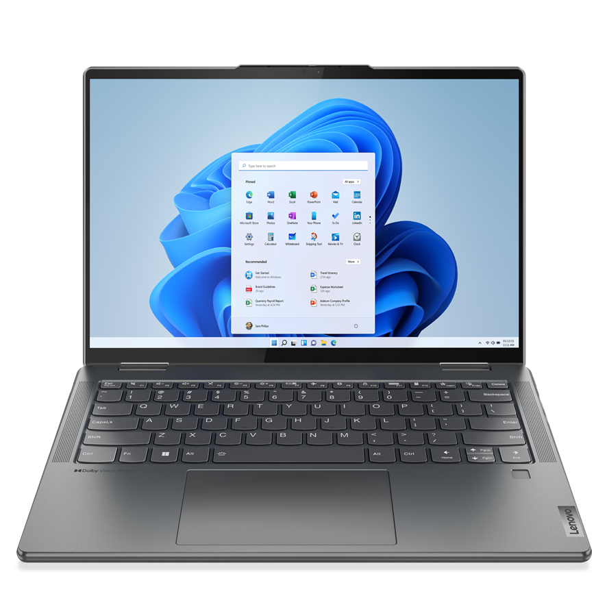 Laptop Lenovo Yoga 7 14IAL7 14" Quad HD, Intel Core i5-1235U 1.80GHz, 8GB, 512GB SSD, Windows 11 Home 64-bit, Español, Gris
