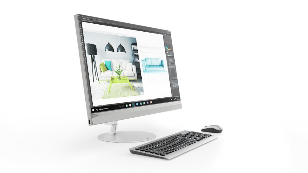 Lenovo IdeaCentre 520-22IKL All-in-One 21.5'', Intel Core i3-7100T 3.40GHz, 4GB, 1TB, Windows 10 Home 64-bit, Plata
