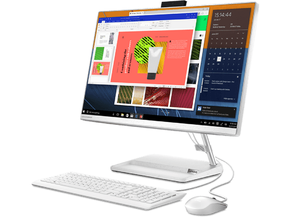 Lenovo IdeaCentre 3 24ALC6 All-in-One 23.8", AMD Ryzen 5 5500U 2.10GHz, 8GB, 512GB SSD, Windows 11 Home 64-bit, Blanco