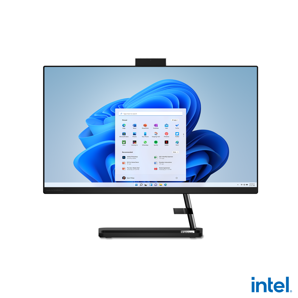 Lenovo IdeaCentre AIO 3 24IAP7 All-in-One 23.8", Intel Celeron 7305 1.10GHz, 8GB, 1TB + 256GB SSD, Windows 11 Home 64-bit, Negro