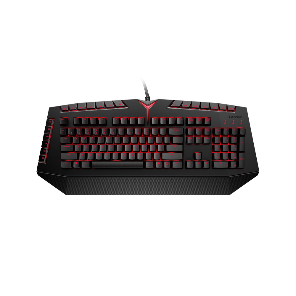 Teclado Gamer Lenovo Legion GX30K04088 LED Rojo, Teclado Mecánico, Kailh Red, Alámbrico, Negro (Inglés)