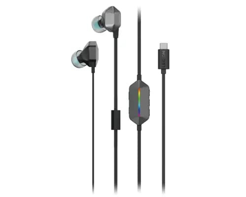 Lenovo Audífonos Intrauriculares con Micrófono LEGION E510, Alámbrico, 1.5 Metros, USB-C, Negro