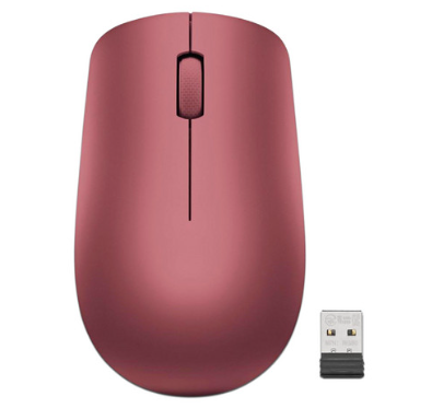 Mouse Lenovo 530, Inalámbrico, Óptico, 1.200DPI, USB-A, Rojo