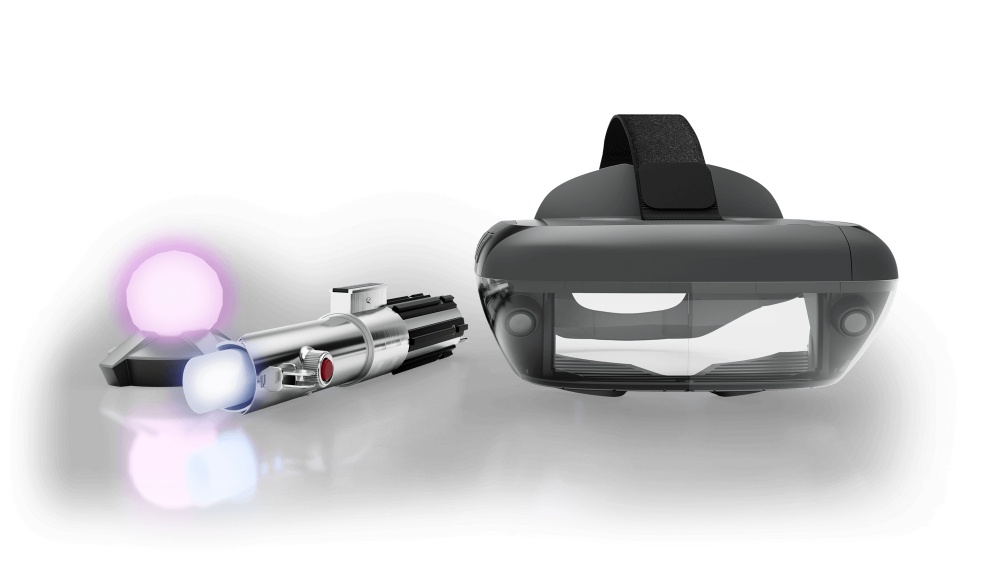 Lenovo Lentes de Realidad Virtual Star Wars Jedi Challenges, para Android/iOS, Negro