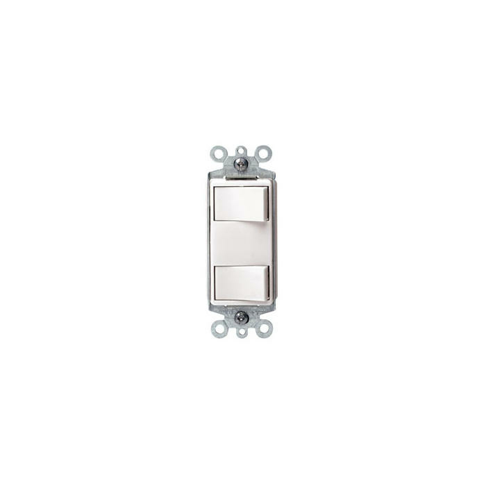 Leviton Apagador 1754-W, 2 Vías, 15A, Blanco