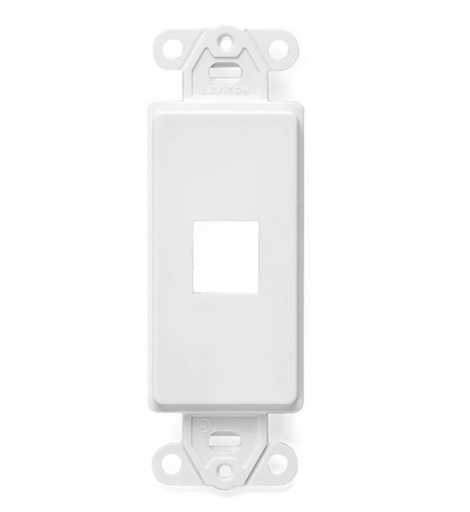 Leviton Placa para Pared 41641-00W, 1 Puerto, 1 Pieza, Blanco