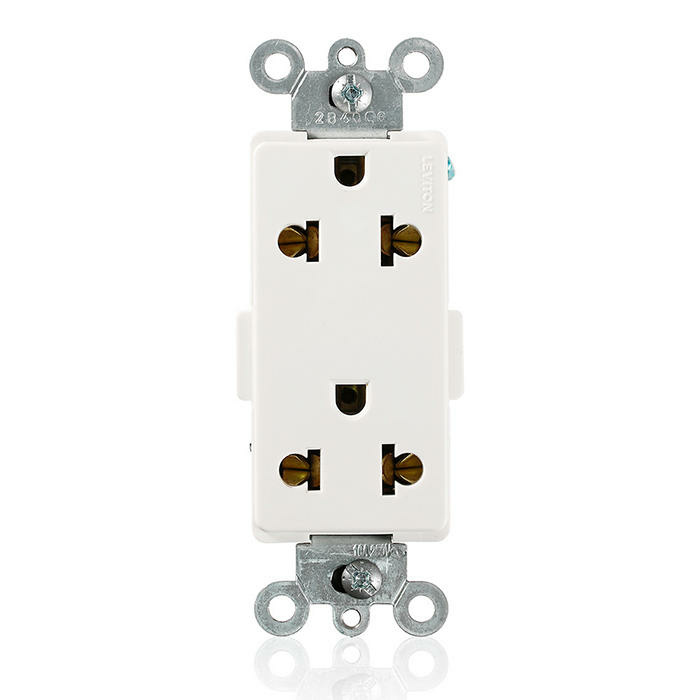 Leviton Tomacorriente 5835-W, 2 Enchufes, 125V, 15A, Blanco