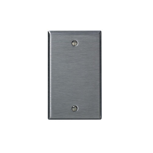 Leviton Placa Ciega para Pared 84014-40, Acero Inoxidable