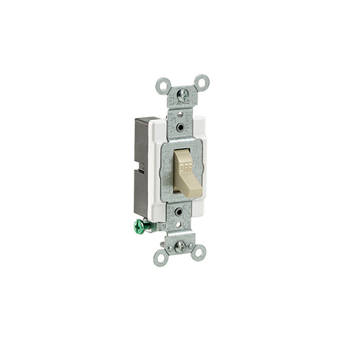 Leviton Interruptor Sencillo, 1 Polo, 15A, 120V, Marfil