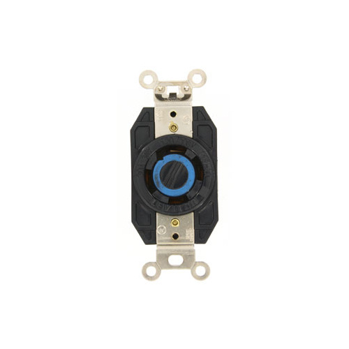 Leviton Tomacorriente Industrial LEV-2750, 1 Enchufe, Nema L18-30R, 120-208V, 30A, Negro