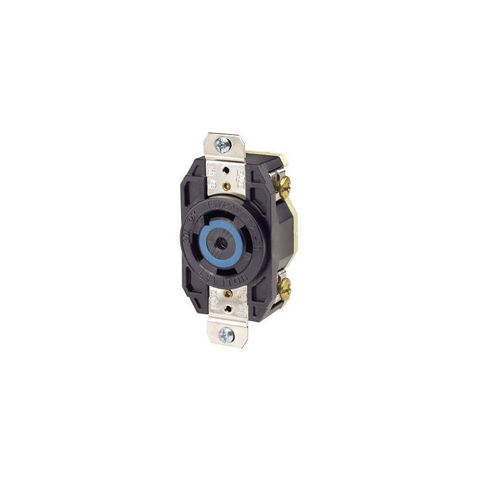 Leviton Tomacorriente Industrial LEV-2810, 1 Enchufe, Nema L21-30R, 120 - 208V, 30A, Negro