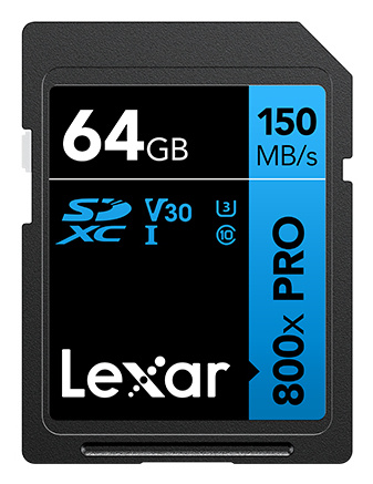 Memoria Flash Lexar 800x PRO, 64GB SDXC UHS-I Clase 10