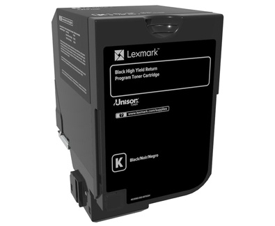 Tóner Lexmark 74C4HK0 Alto Rendimiento Negro, 20.000 Páginas